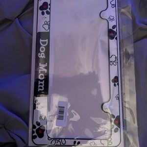 Dog Mom License Plate cover